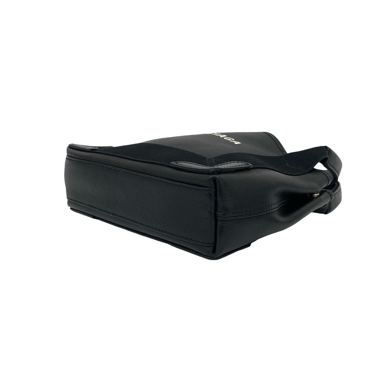 BALENCIAGA Shoulder Bag leather black Navy Cabas S