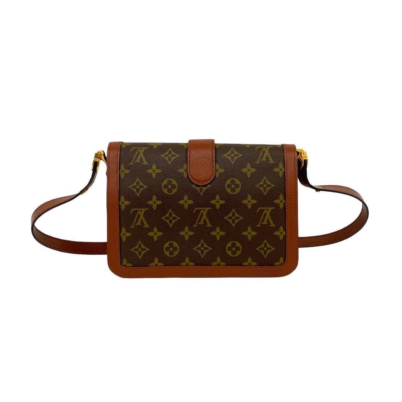 LOUIS VUITTON Shoulder Bag leather Brown Monogram Sac Vendome