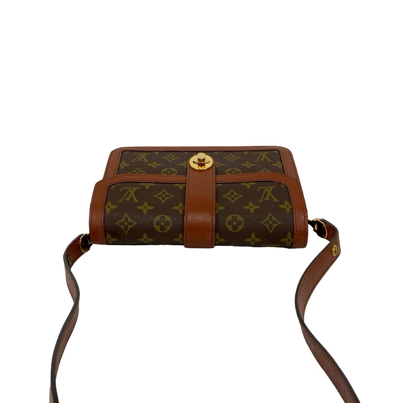 LOUIS VUITTON Shoulder Bag leather Brown Monogram Sac Vendome