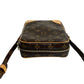 LOUIS VUITTON Shoulder Bag leather Brown Monogram Danube