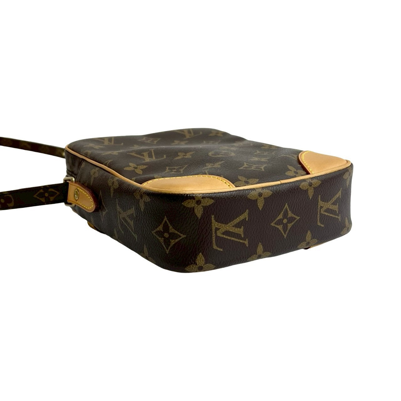 LOUIS VUITTON Shoulder Bag leather Brown Monogram Danube