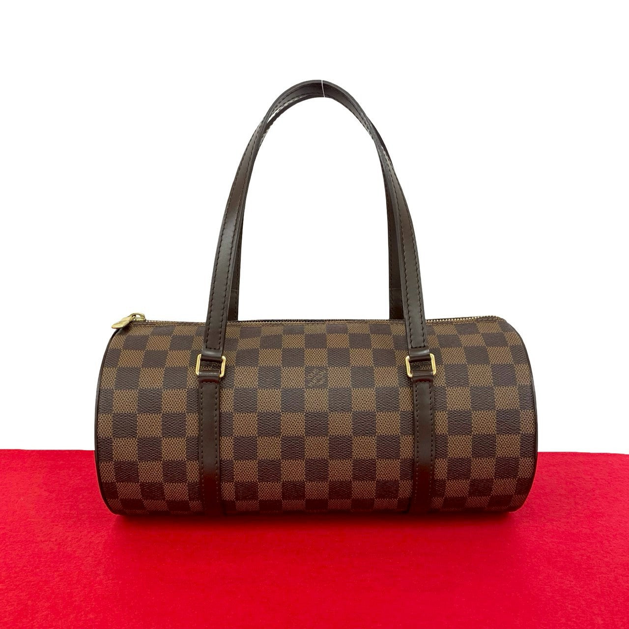 LOUIS VUITTON Handbag leather Brown Damier Papillon30