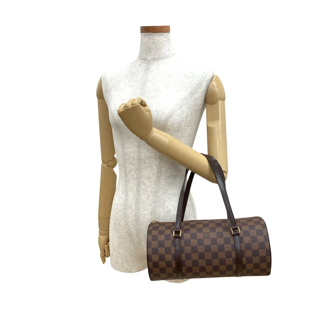 LOUIS VUITTON Handbag leather Brown Damier Papillon30