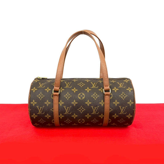 LOUIS VUITTON Handbag leather Brown Monogram Papillon30