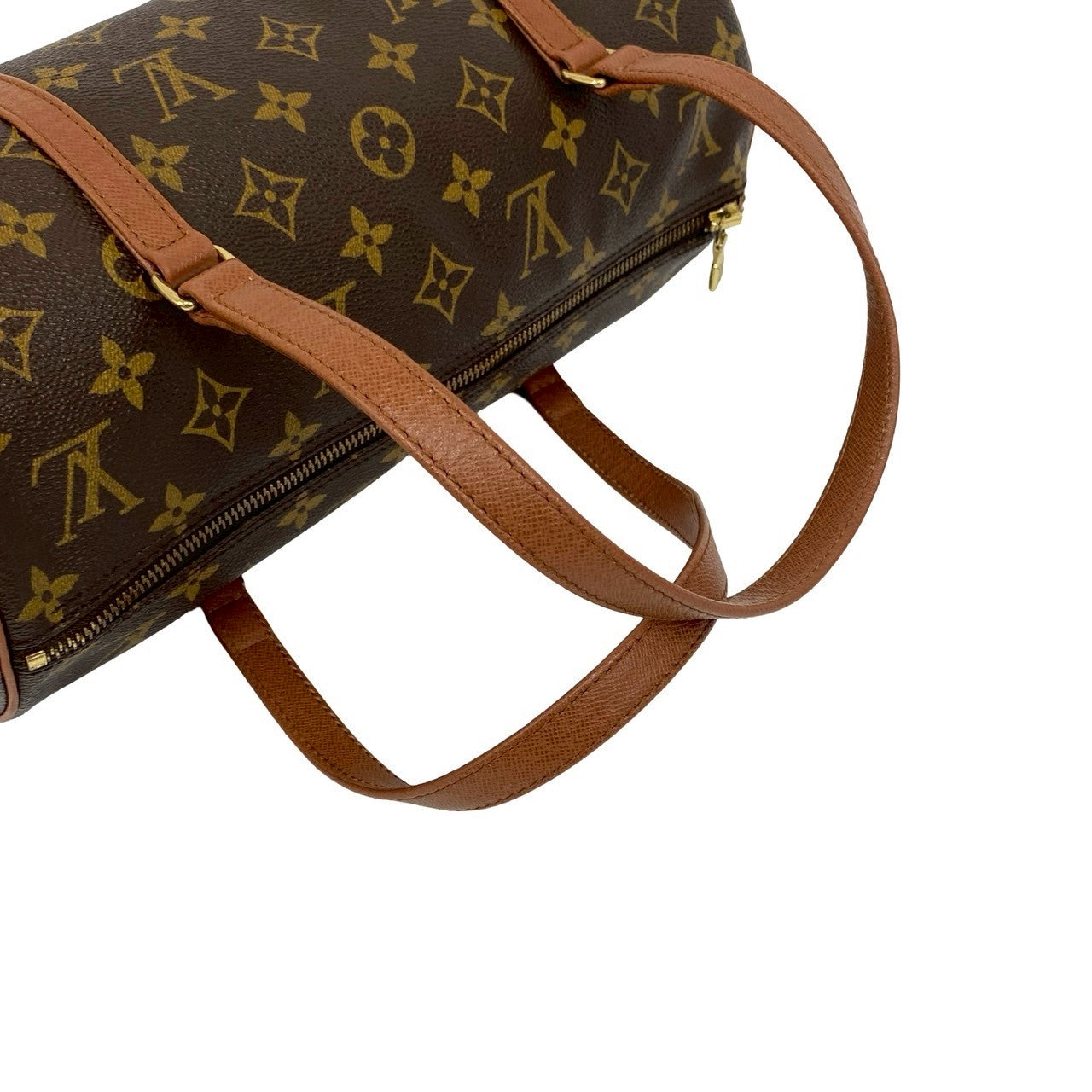LOUIS VUITTON Handbag leather Brown Monogram Papillon30