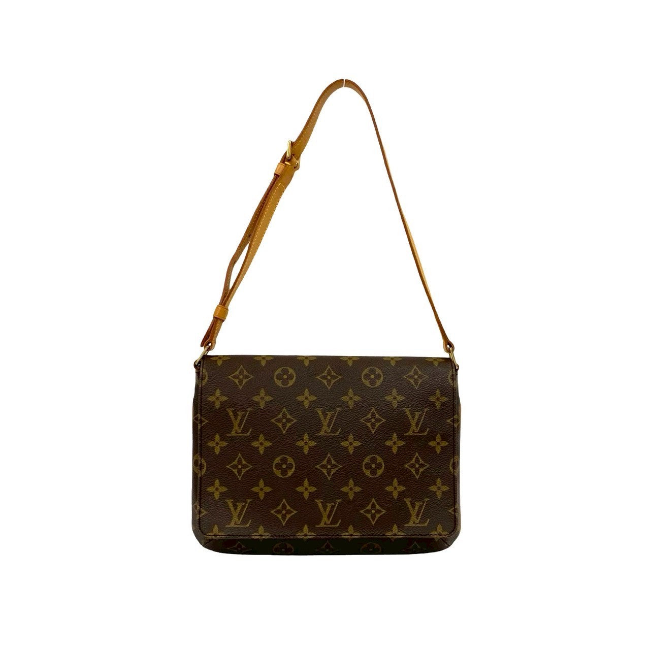 LOUIS VUITTON Shoulder Bag leather Brown Monogram Musette Tango