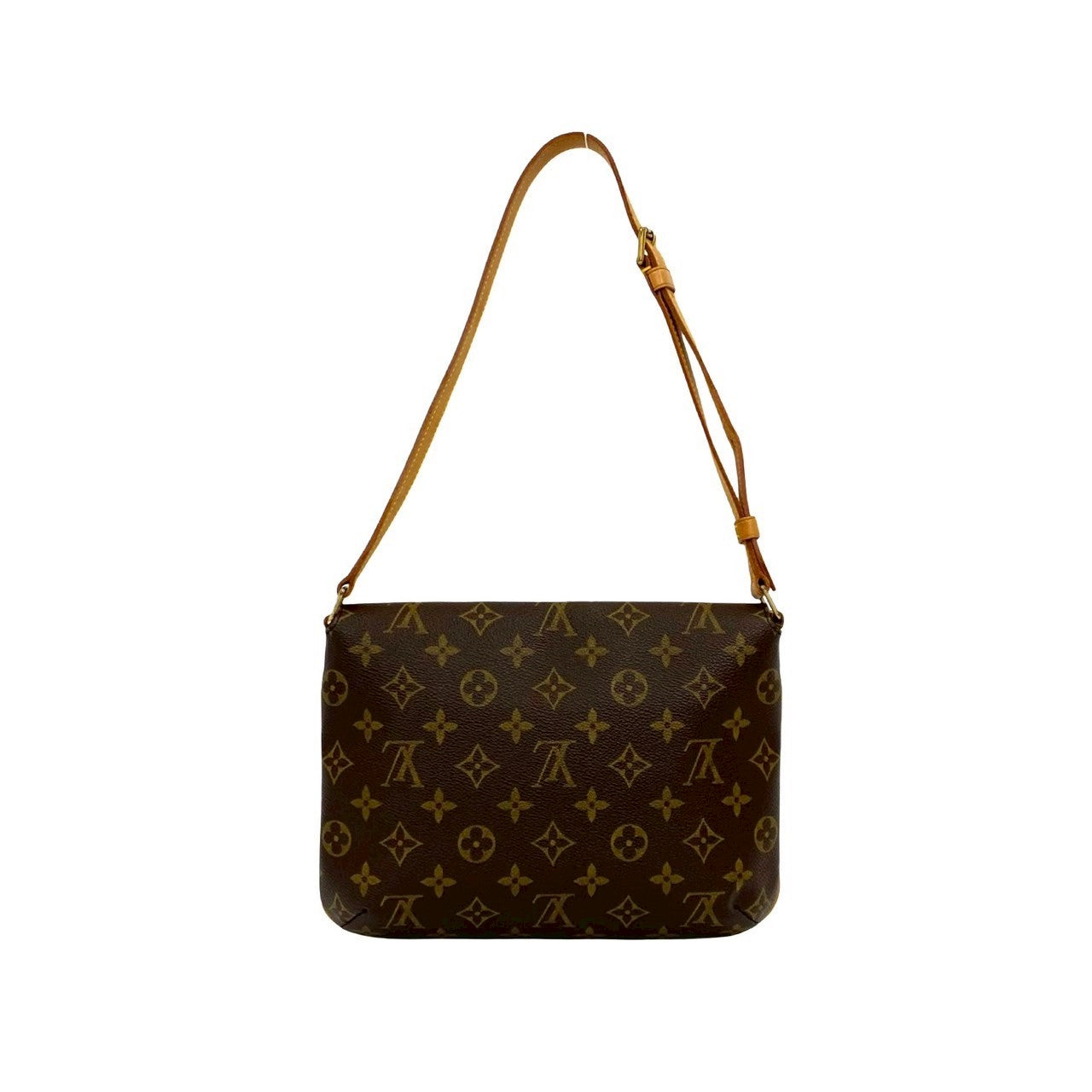 LOUIS VUITTON Shoulder Bag leather Brown Monogram Musette Tango