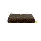 LOUIS VUITTON Bifold Wallet leather Brown Monogram Porto Monet Zip