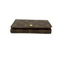 LOUIS VUITTON Bifold Wallet leather Brown Monogram Porto Monet Zip