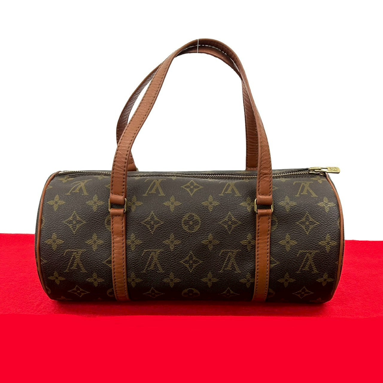 LOUIS VUITTON Handbag PVC Brown Papillon30