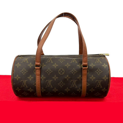 LOUIS VUITTON Handbag PVC Brown Papillon30