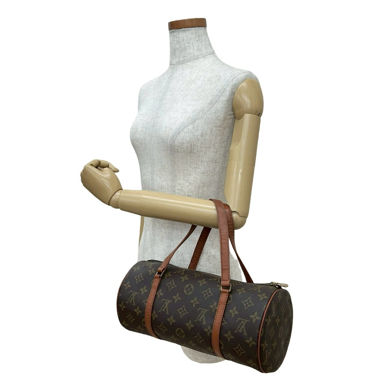 LOUIS VUITTON Handbag PVC Brown Papillon30