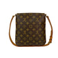 LOUIS VUITTON Shoulder Bag leather Brown Monogram Musette Salsa