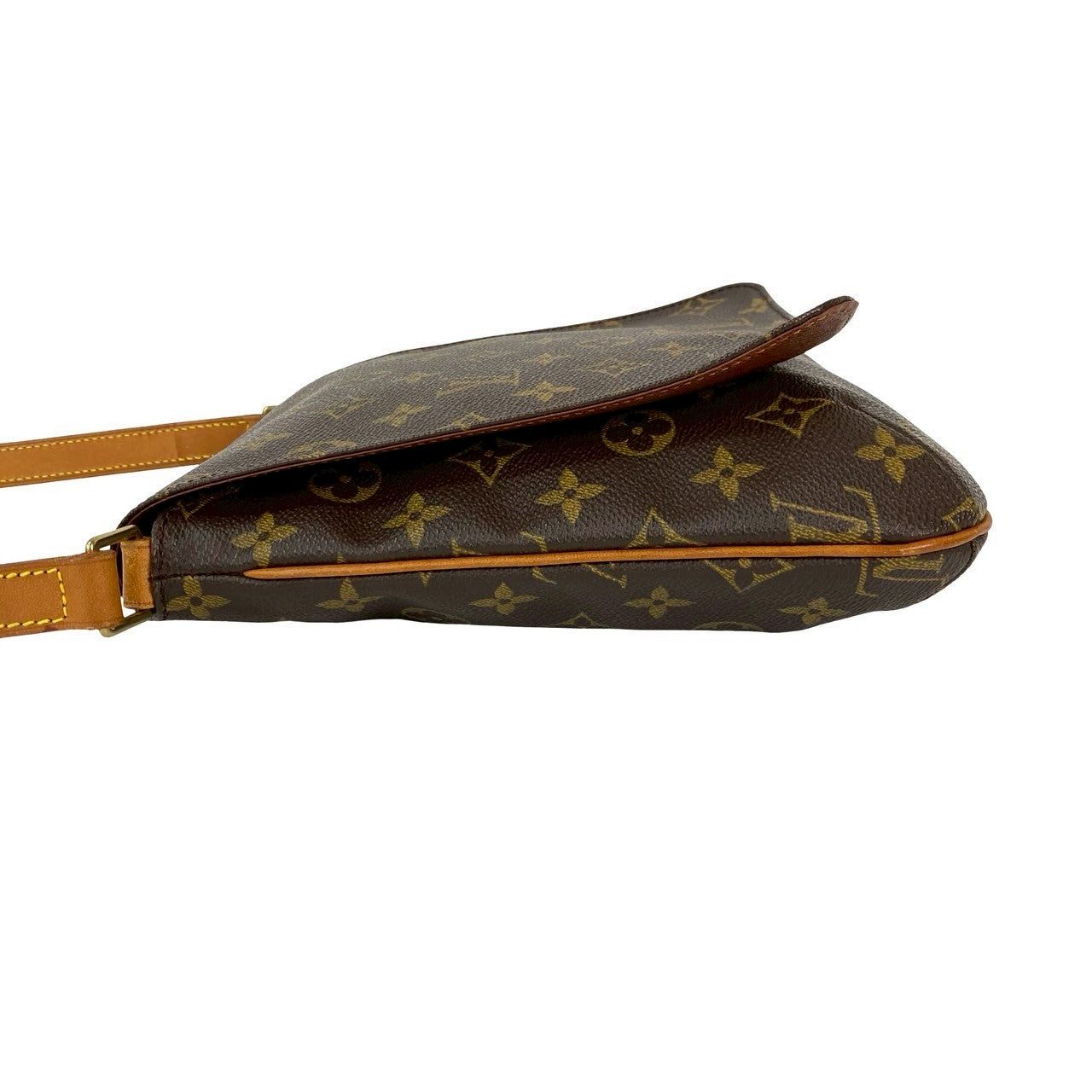 LOUIS VUITTON Shoulder Bag leather Brown Monogram Musette Salsa
