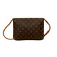 LOUIS VUITTON Shoulder Bag leather Brown Monogram Musette tango