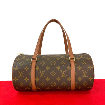 LOUIS VUITTON Handbag leather Brown Monogram Papillon30