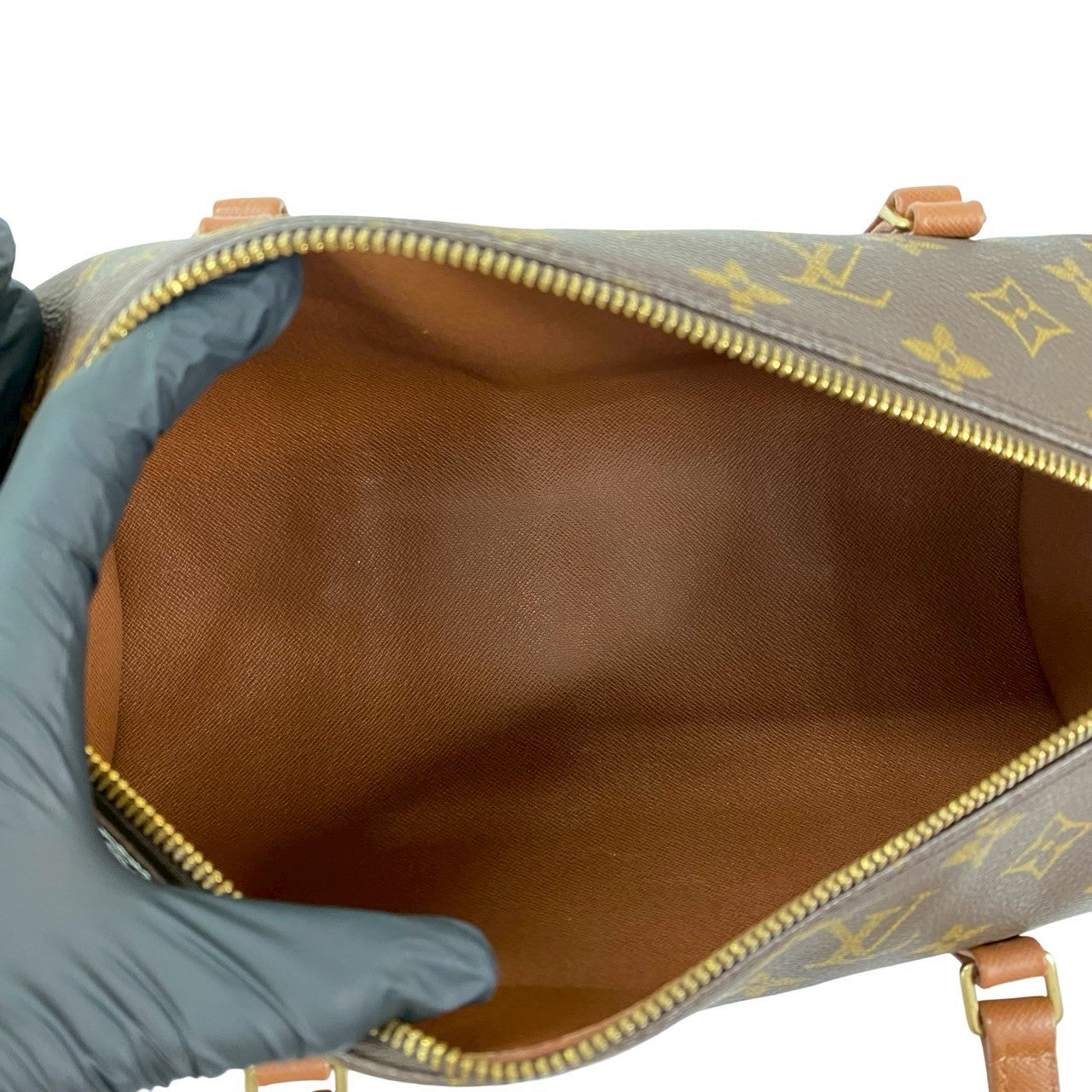 LOUIS VUITTON Handbag leather Brown Monogram Papillon30