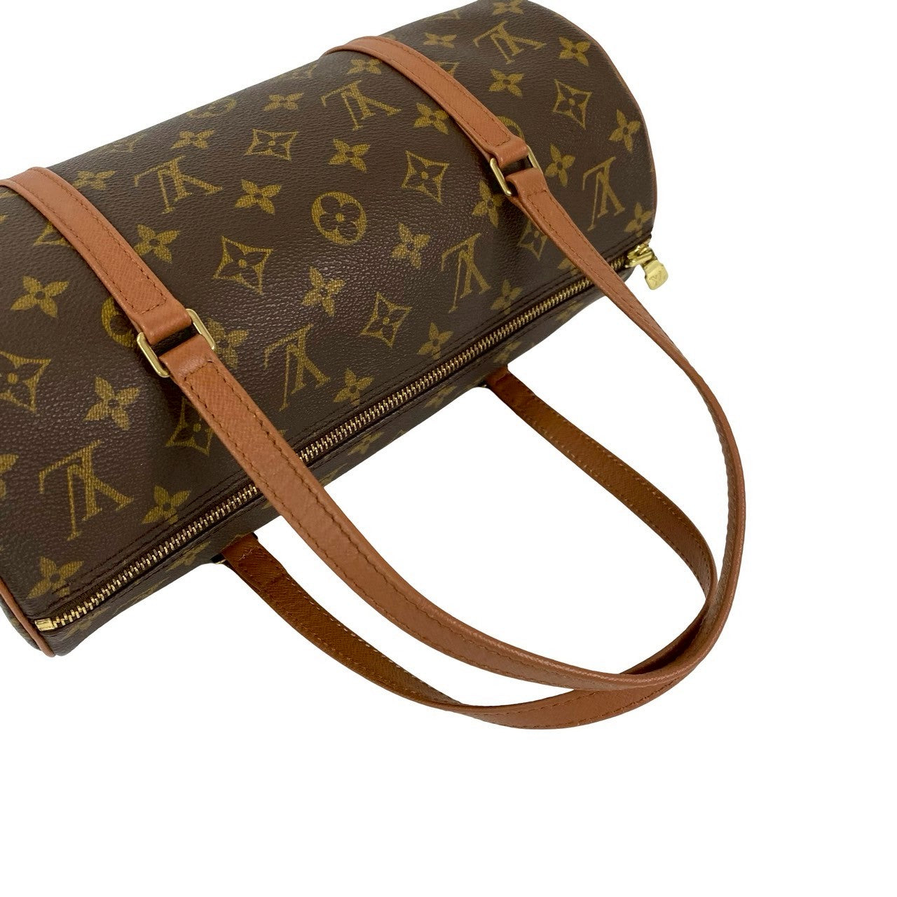 LOUIS VUITTON Handbag leather Brown Monogram Papillon30