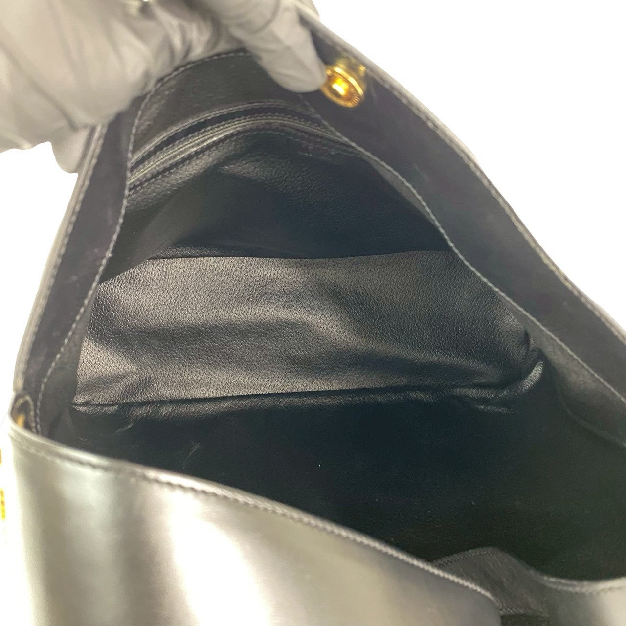 CELINE Shoulder Bag leather black