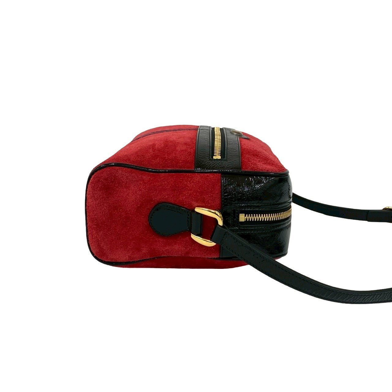 GUCCI Shoulder Bag Suede Red Sherry line Ofidia