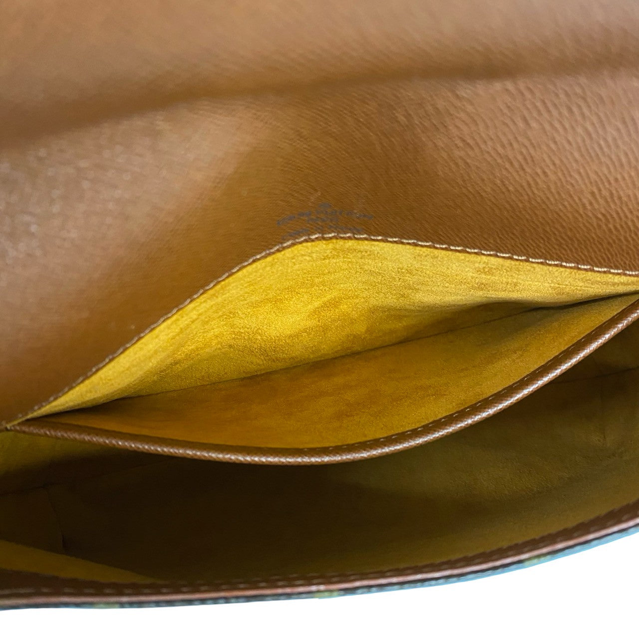 LOUIS VUITTON Shoulder Bag leather Brown Monogram Musette tango