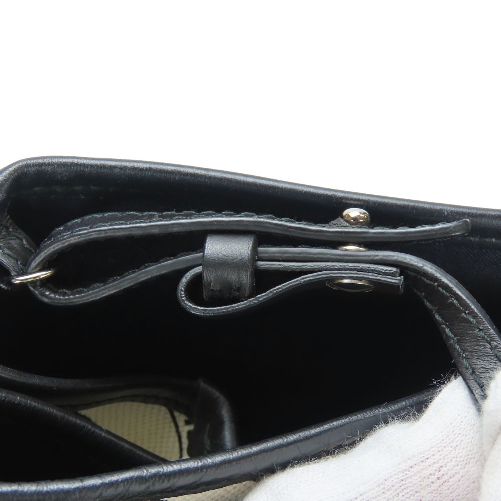 BALENCIAGA Handbag 339933 canvas off white Navy kabas Women Used Authentic