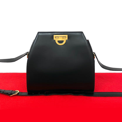 CELINE Shoulder Bag leather black