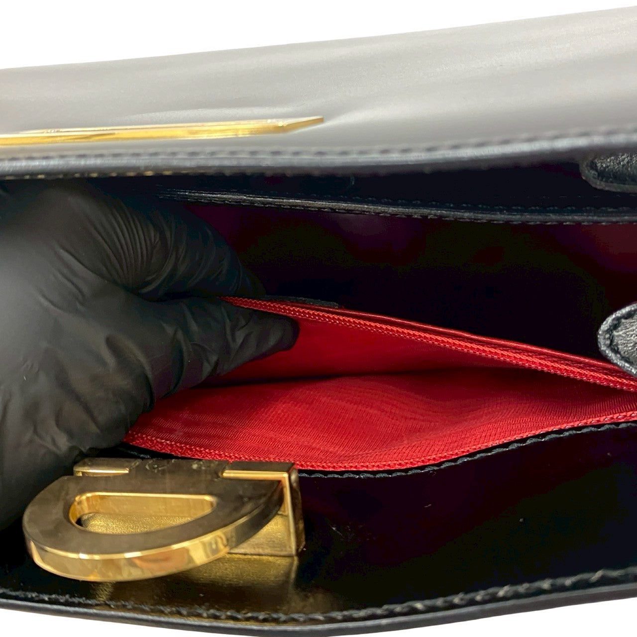 CELINE Shoulder Bag leather black