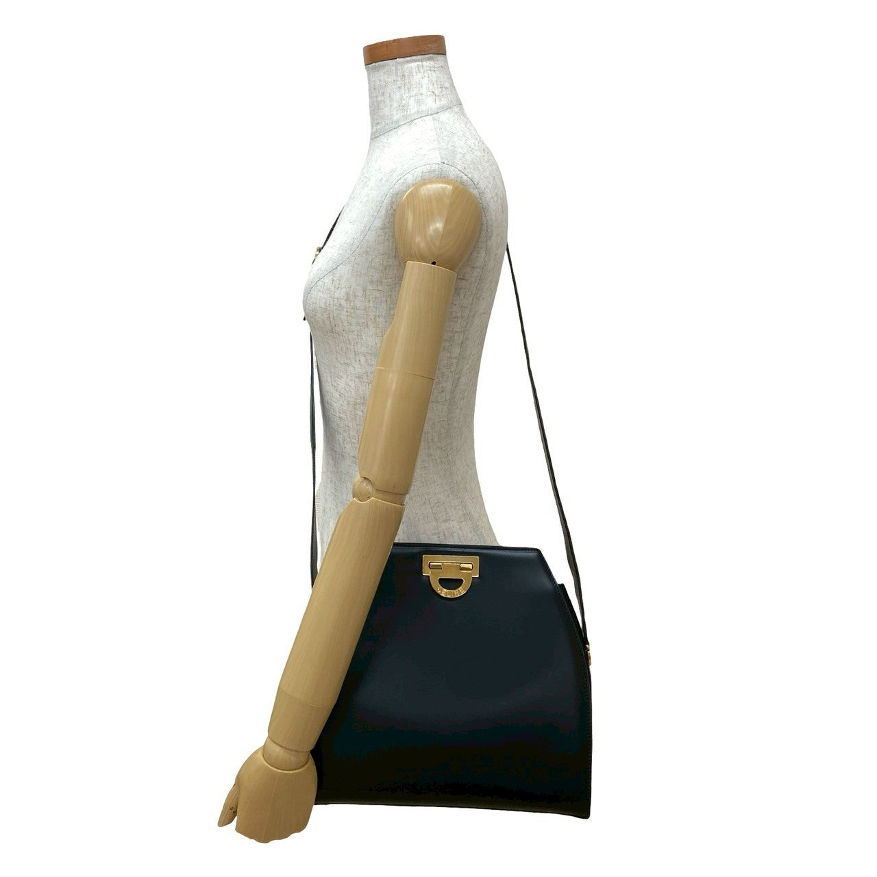 CELINE Shoulder Bag leather black