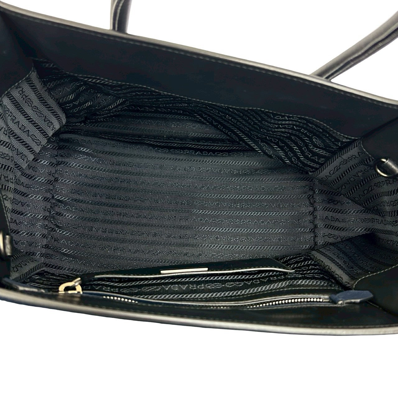 PRADA Shoulder Bag leather black