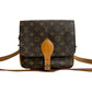 LOUIS VUITTON Shoulder Bag leather Brown Monogram Saint-Cloud