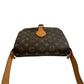 LOUIS VUITTON Shoulder Bag leather Brown Monogram Saint-Cloud