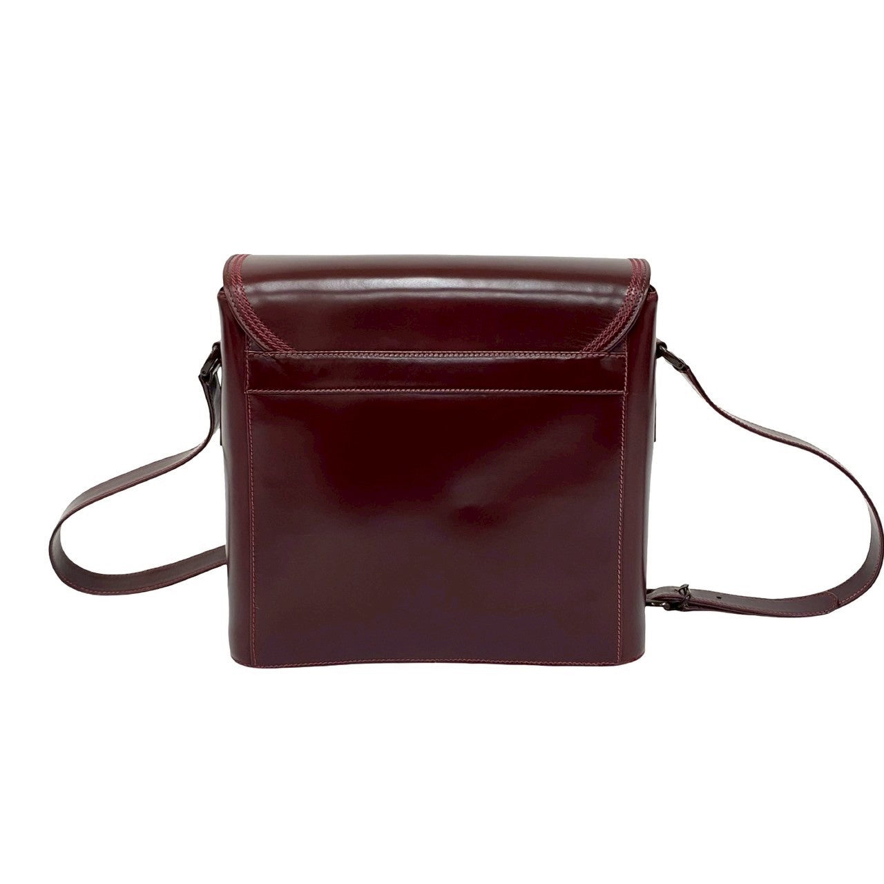 GUCCI Shoulder Bag leather wine-red