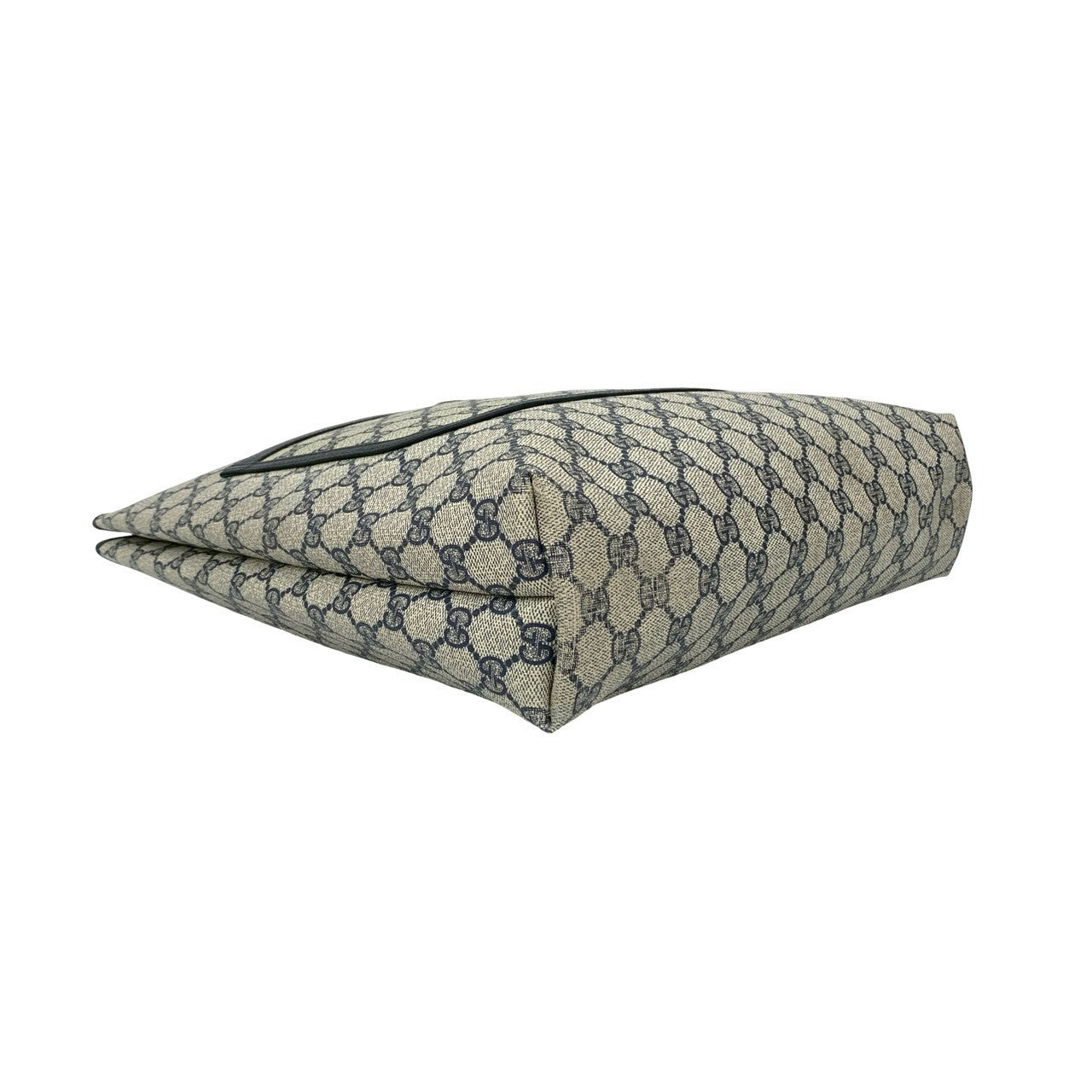 GUCCI Tote Bag leather Navy Sherry line