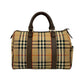 BURBERRY Handbag canvas Brown