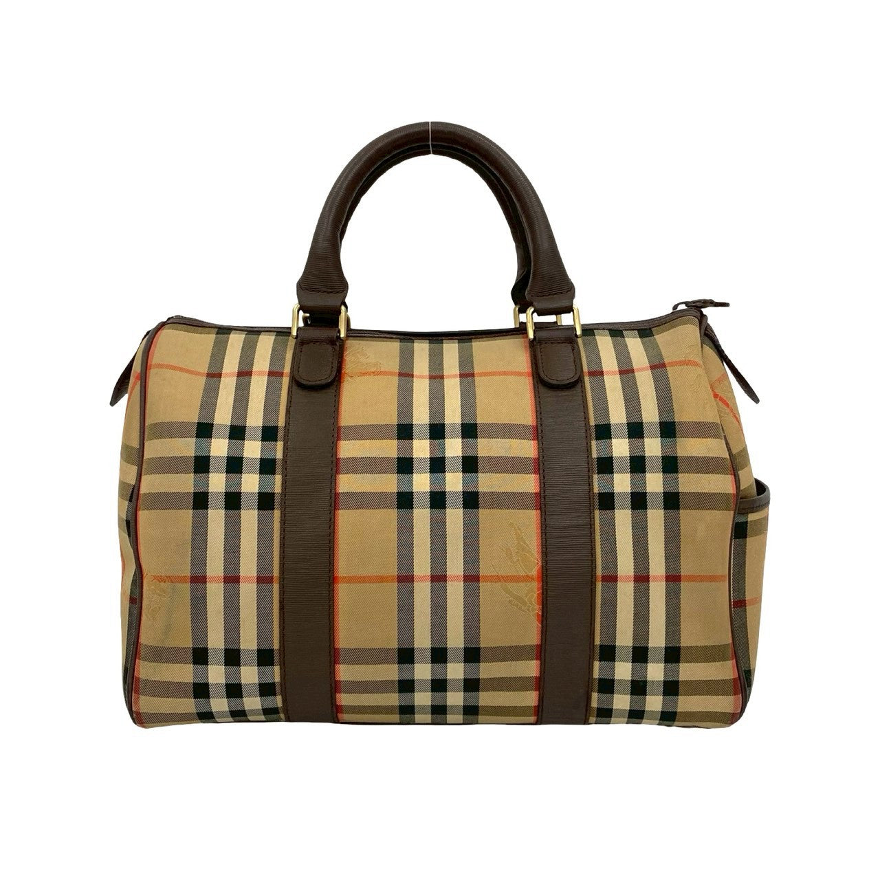 BURBERRY Handbag canvas Brown