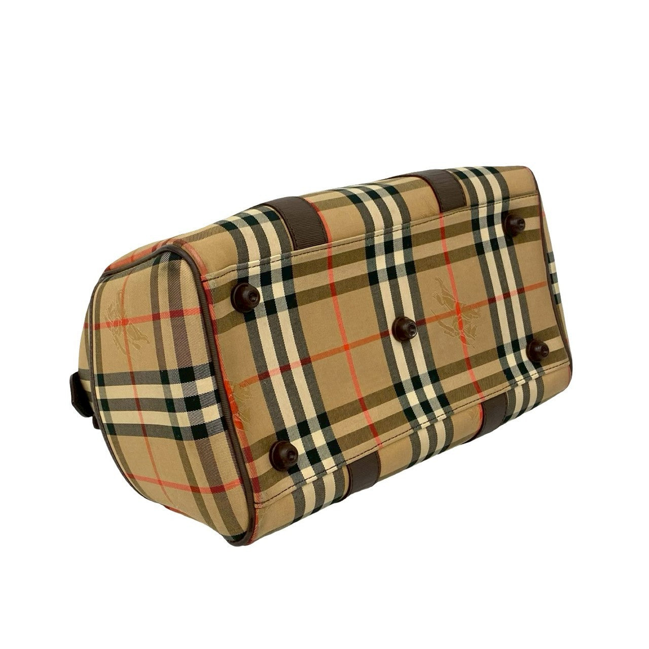 BURBERRY Handbag canvas Brown