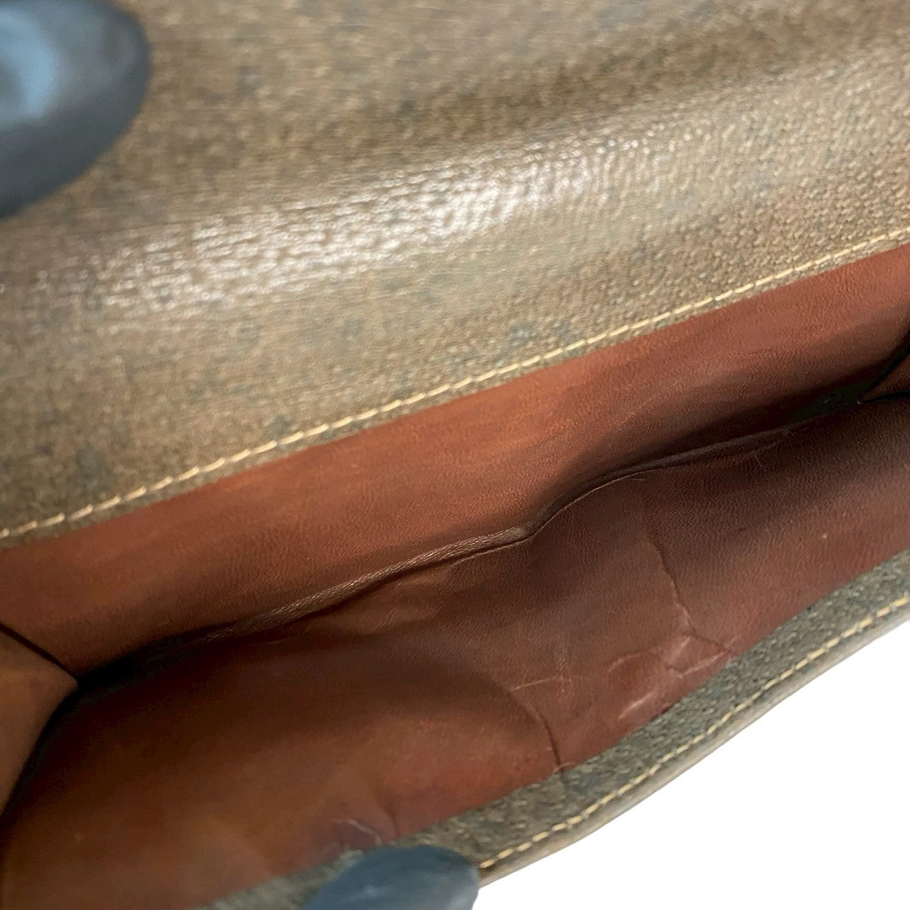 GUCCI Long Wallet Purse leather Brown Sherry line