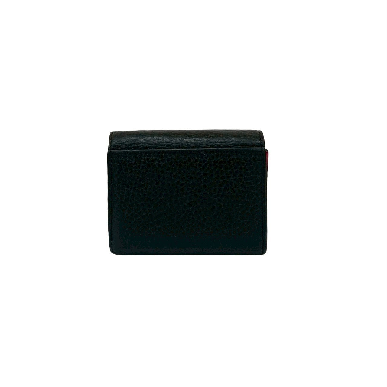 LOUIS VUITTON Tri-fold wallet leather black Portefeuille Capsine XS