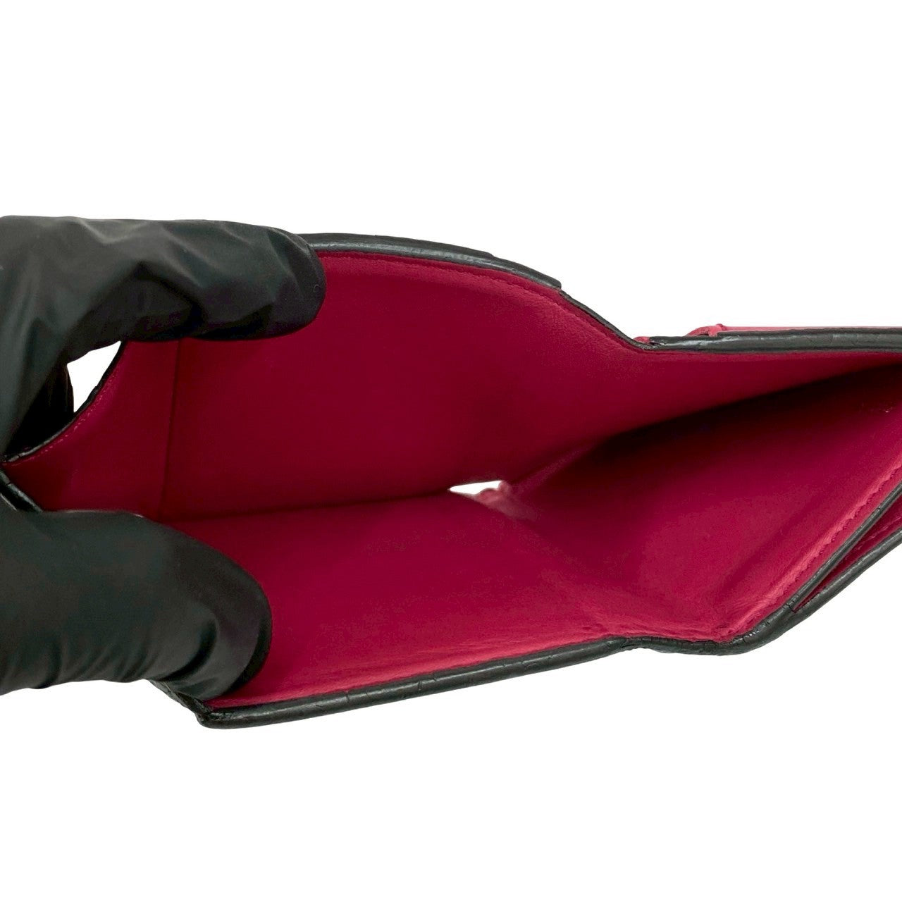 LOUIS VUITTON Tri-fold wallet leather black Portefeuille Capsine XS