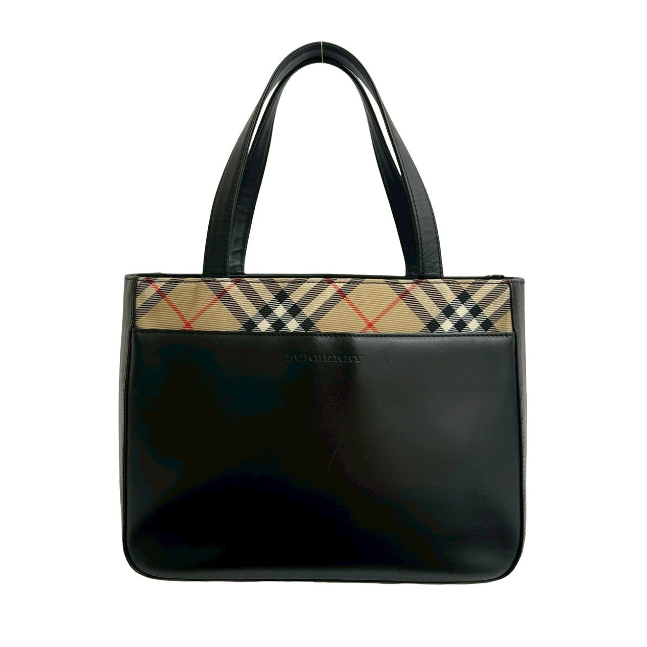 BURBERRY Handbag leather black