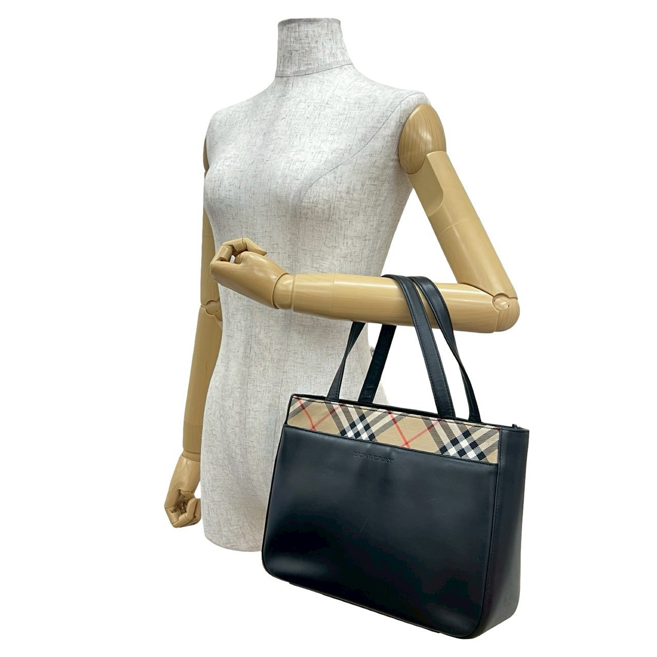 BURBERRY Handbag leather black