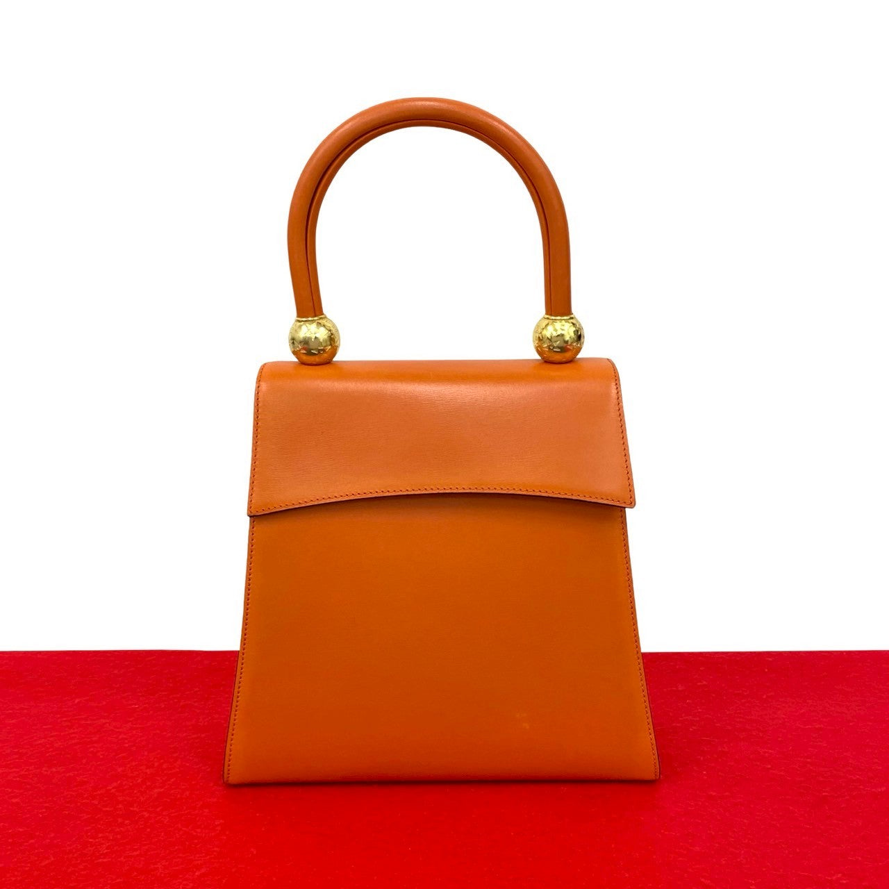 CELINE Handbag Calfskin Orange