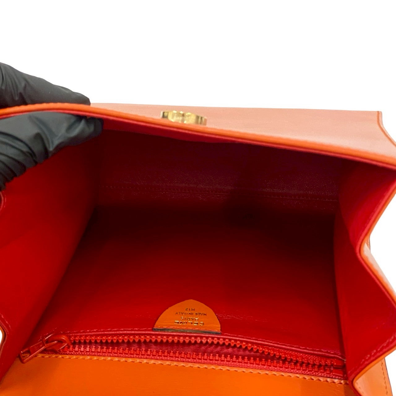 CELINE Handbag Calfskin Orange