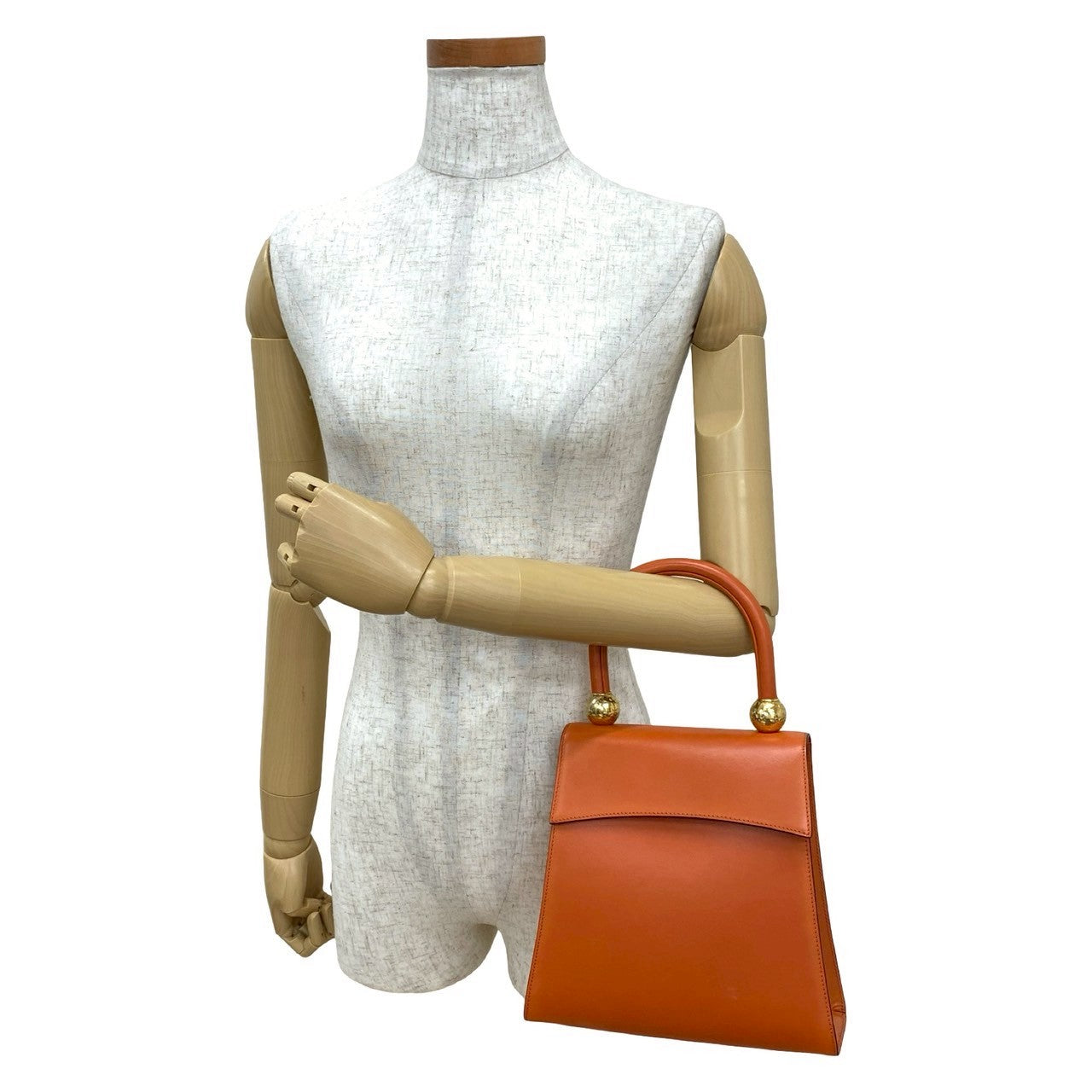 CELINE Handbag Calfskin Orange