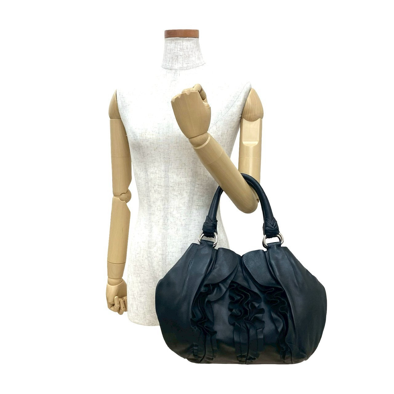 PRADA Handbag leather black