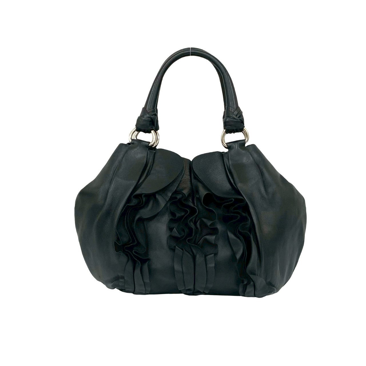 PRADA Handbag leather black