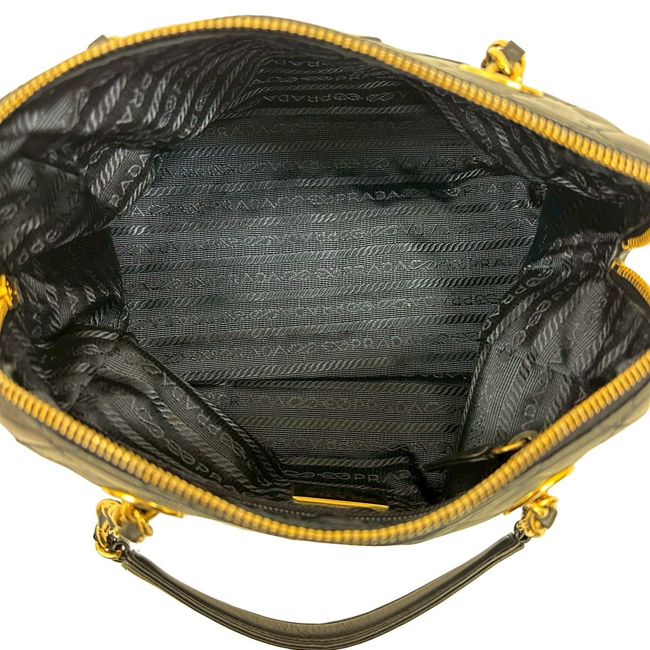 PRADA Handbag leather Navy