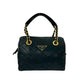 PRADA Handbag leather Navy