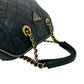 PRADA Handbag leather Navy